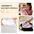 thumbnail image 6 of Pink Stripe, Kitchen Towel Dish Cloths Set of 4, Microfiber Soft Kitchen Hand Towels, Abstract Geometric Absorbent Quick Drying Dishcloths 18 x 28 Inches, 6 of 8