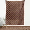 thumbnail image 4 of Geometrical Fabric by the Yard Upholstery, Stars in Comic Strip Cartoon Along Pop Art Effects Retro Space, Decorative Fabric for DIY and Home Accents, Apricot and Mauve Taupe by Ambesonne, 4 of 5