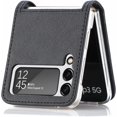 thumbnail image 5 of Case for Galaxy Z Flip 4 5G 5G,  Galaxy Z Flip 4 5G Wallet PU Leather Case with Card Holder, Shockproof Full-Body Protective Cover Phone Case for Galaxy Z Flip 4 5G 2022, Black, 5 of 13