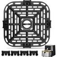 thumbnail image 4 of Dsseng For 4QT Healthy Cooking Air Fryer Grill Tray Crisper Plate  Food Grade Stainless Steel  Easy To Clean Accessory 7.3 Inch, 4 of 10