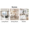 thumbnail image 7 of Dining Table Set for 4,Foldable Wooden MFC Tabletop Dining Room Table,Modern Kitchen Table with 4 PU Leather Cushion Side Chair, Wood Grain Office Desk Computer Desk(Wood), 7 of 7