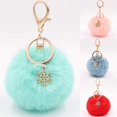 thumbnail image 5 of Snowflake Plush Keychain - Korean Pink, 5 of 10