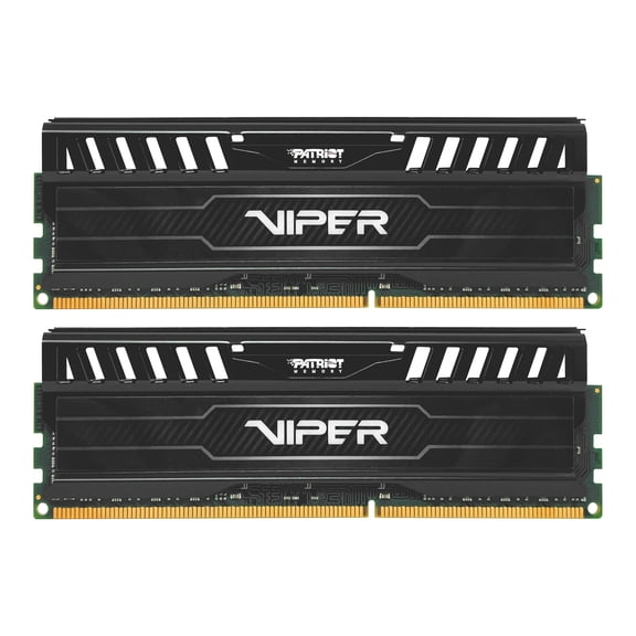 Patriot Viper 3 DDR3 RAM 16GB (2X8GB) 1600MHz CL9 1.5v UDIMM Desktop Gaming Memory Kit Compatible with XMP - PV316G160C9K