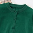 thumbnail image 4 of Gibobby Sweater Girls Boys Cardigan Sweater 12 Months 2t 3t 4t 5t Kids Knit Hollow Out Long Sleeve Button Cover Up Cropped Tops(7-8 Years,Dark Green), 4 of 5
