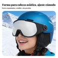 thumbnail image 2 of Abbraccia Casco de esquí outdoor con gafas, doble capa antivaho, protección auditiva, transpirable, adulto, 2 of 6