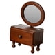 thumbnail image 4 of Espejo de sobremesa, espejo de maquillaje, elegante decoración de escritorio, retro, portátil. Oval, 4 of 9