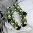 thumbnail image 5 of Pofeuu Peacock Gold Feather Print Crew Socks, Adult Running Hiking Socks for Youth and Adult, 5 of 6