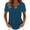 Navy, variant on Womens Summer Tops Cutout Ring Keyhole Neck Short Sleeve Tee Shirts Fashion Streetwear Going Out T Shirt Green XXXL