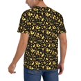 thumbnail image 2 of Zufioo glod Skull snake bird Print Men's Baseball Short Sleeve, Moisture Wicking Button-Down Hip Hop Tee-Large, 2 of 7
