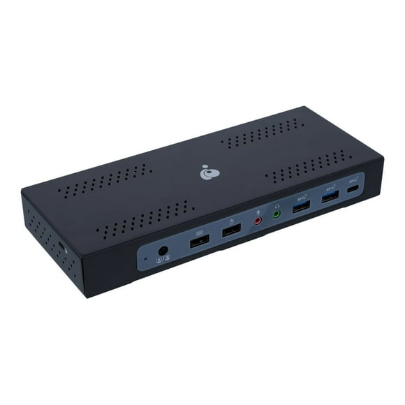 IOGEAR Dock Pro - station d'Accueil - USB-C / Thunderbolt 3 / Thunderbolt 4 - HDMI, 2 x DP - 1GbE - Conforme TAA