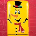 thumbnail image 6 of LEFTHIGH Home Christmas Snowman Expression Magnetic Refrigerator Sticker Holiday Decoration DIY Garage Door Wall Sticker Gifts, 6 of 6