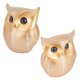 thumbnail image 5 of Owl Figurine, Non-slip Resin Owl Sculpture Gold + White Decorative For Office ANGGREK Otros, 5 of 8