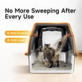 thumbnail image 3 of Dog Proof Front Entry Top Exit, High Sided Enclosed Metal Cat Litter Pan, Extra Large Stainless Steel Litter Box with Lid, Includes Scoop & Step, Odor Control Easy Clean Leak Proof, 3 of 9