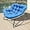 Black+blue + Metal + Cotton, variant on Larger Outdoor Rocking Chair, Rattan Wicker Lounge Chair, for Bedroom, Living Room, Porch, Garden,Lawn-Beige (Beige + Metal + Cotton)