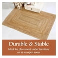 thumbnail image 4 of Handwoven Braided Jute Area Rug Rectangular Natural Reversible Farmhouse Carpet_5X7_Feet, 4 of 5