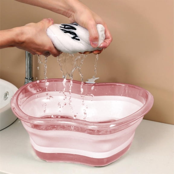 Outoloxit Collapsible Foldable Wash Basin Portable Sink for Kitchen Dishwashing Camping Barbecue Laundry and Foot Bath with Anti-Slip Bottom Easy Storage