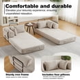 thumbnail image 6 of 79" Convertible Sofa Bed ,CARZZI LIFE Compressed Floor Boneless Couch Modular Corduroy Sleeper Sofa, Folding Mattress Couch for Small Spaces - No Assembly Needed in Beige with Storge, 6 of 6