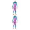 thumbnail image 1 of Eigraketly Trajes de neopreno Traje de buceo Sandbeach Traje de neopreno para niños de secado rápido Manga larga y pantalones Niñas de una Púrpura M 2piezas, 1 of 6