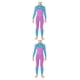 thumbnail image 3 of Greeniant Trajes de neopreno Traje de buceo Mangas largas y pantalones Cuerpo completo Anti-quemaduras solares para Snorkel Surf Natación Púrpura M 2Conjunto, 3 of 6