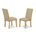 thumbnail image 2 of East West Furniture Antique 3-piece Wood Dining Set in Oak/Dark Khaki, 2 of 4