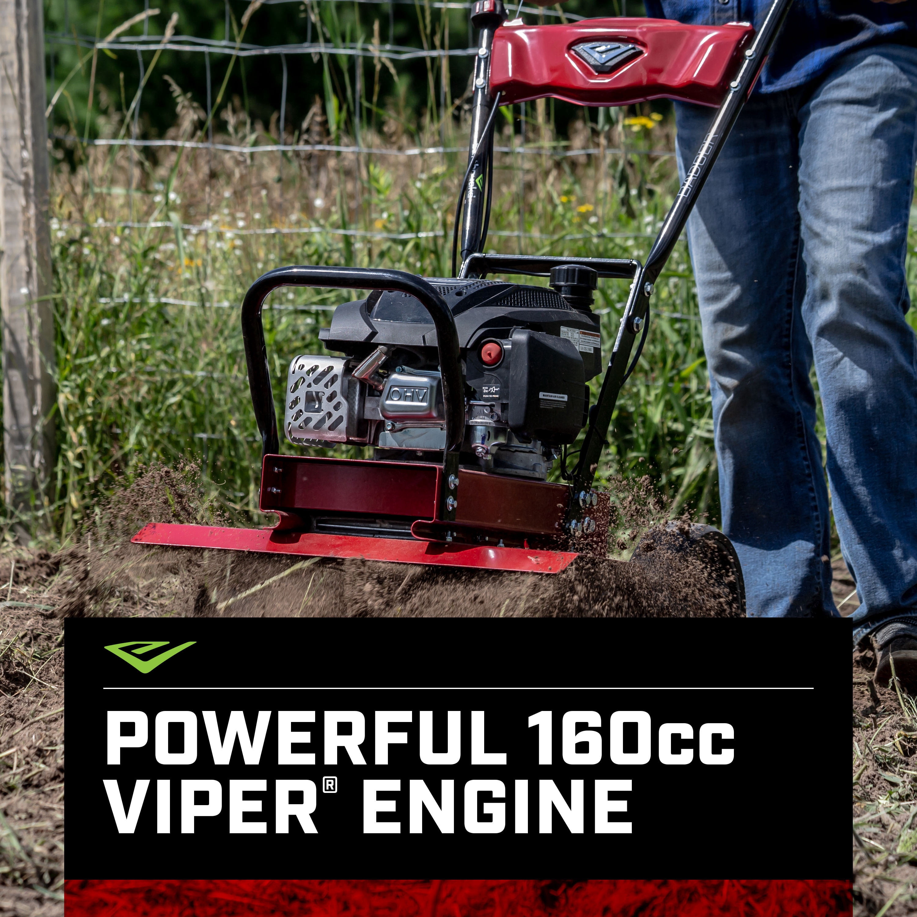 Earthquake Badger 160cc Viper Engine Front Tine Tiller, 41080