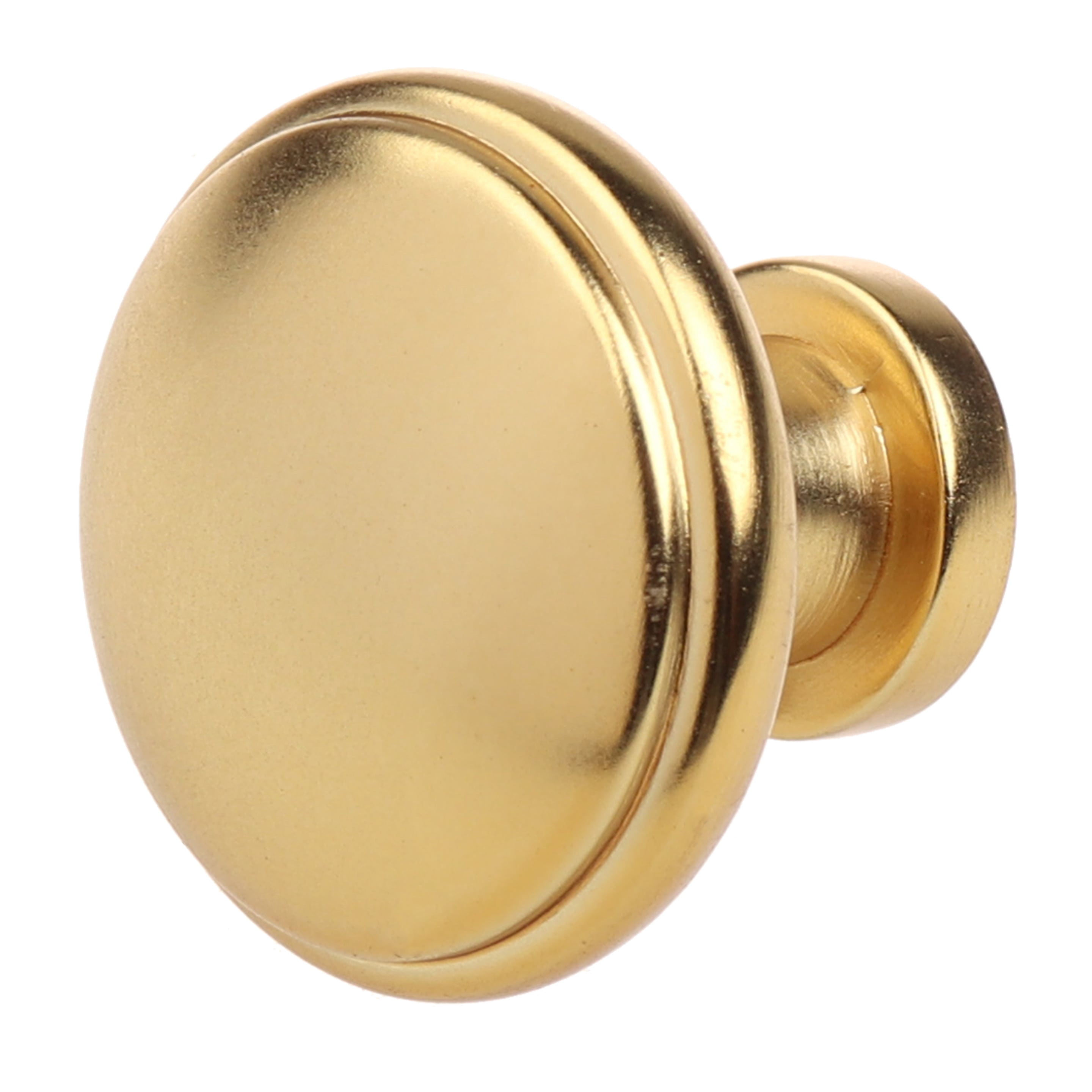 GlideRite 1.125 in. Round Ring Classic Cabinet Knobs, Brass Gold, Pack of 5