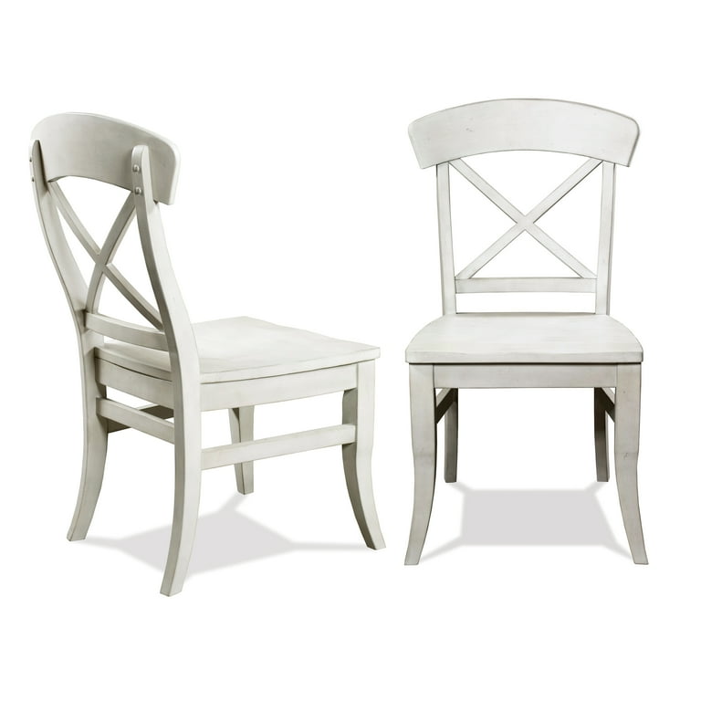 Roundhill Furniture Harola Cross-back Dining Side Chairs in Set of