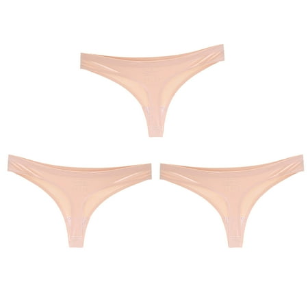 

Lady Seamless G-String Solid Beige L Underpants 3 Pack