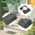 thumbnail image 4 of Uxcell 2x2 Inches Post Sleeve, Plastic Post Base Cover Column Wraps - 4pcs (Black), 4 of 7