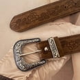 thumbnail image 6 of lanema Woman Relief Floral Belt for Dresses Teen Waist Belt Vintage Belt for Jeans, 6 of 20