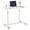 White, variant on Standing Desk Mobile Height Adjustable, Compact Sit-Stand Desk with Lockable Casters, Ergonomic Rolling Laptop Table for Home Office - Espresso