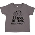 thumbnail image 3 of Inktastic Biking with Mommy Bicycle Boys or Girls Toddler T-Shirt, 3 of 5