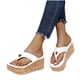 thumbnail image 5 of Sandalias de cuña impermeables con plataforma de color sólido de verano para mujer, zapatos de mujer Wmkox8yii  ytu4093, 5 of 7