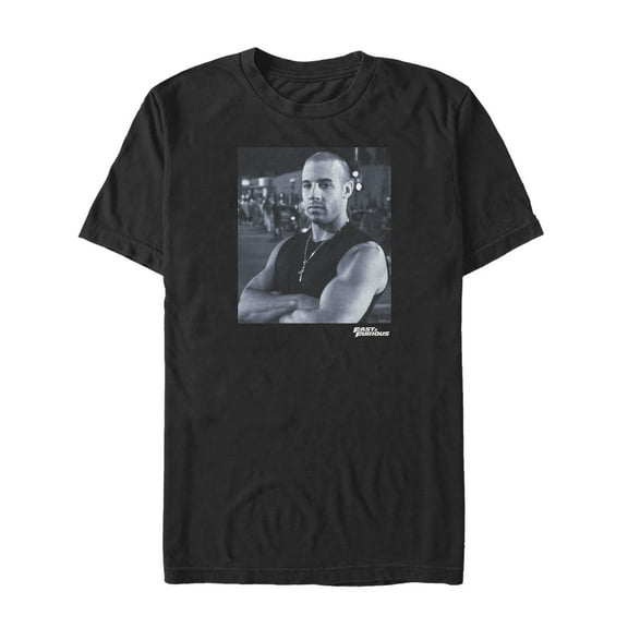 Men's Fast & Furious Domscale Portrait Graphic Tee Black X Large