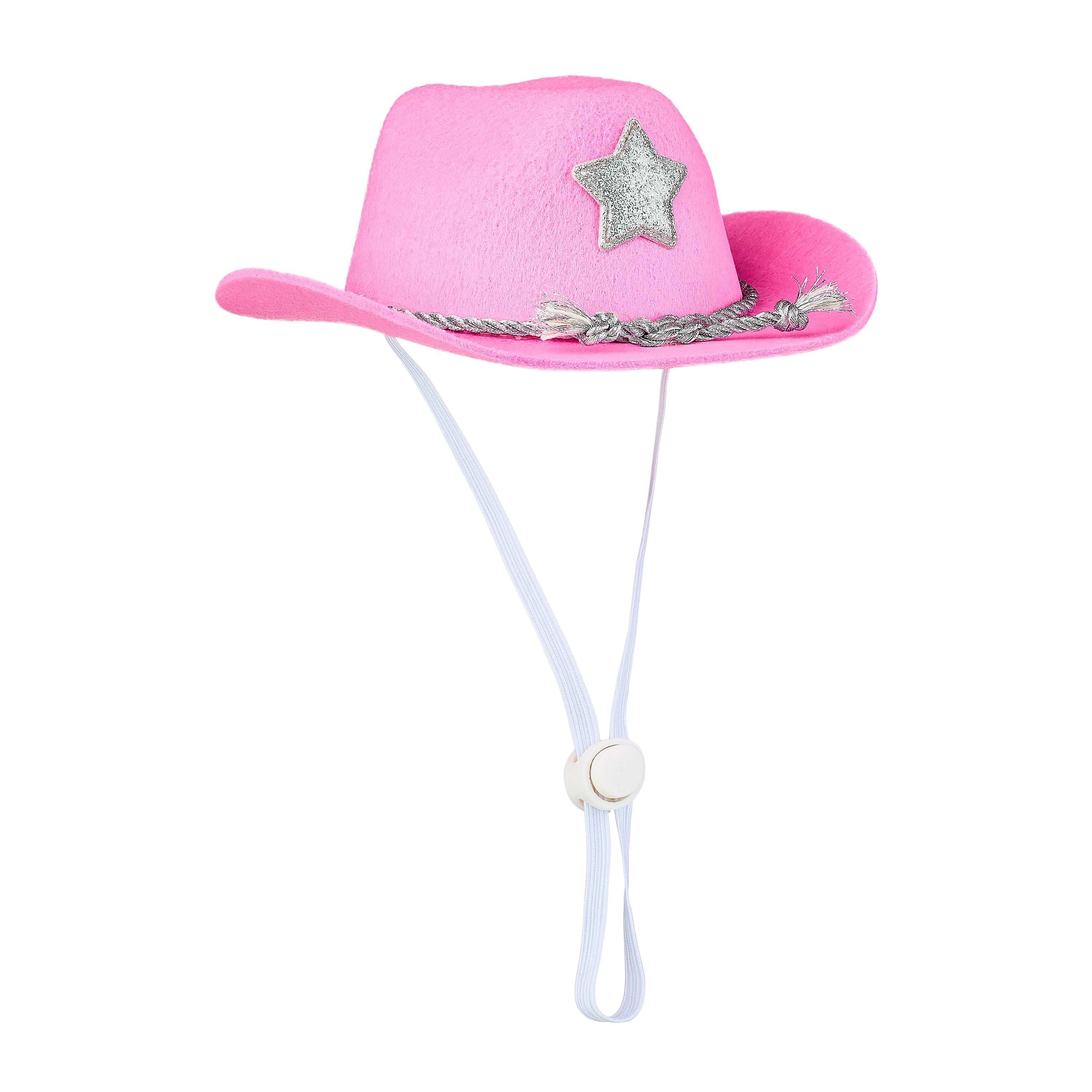 Vibrant Life Halloween Cowboy Hat Costume for Dogs & Cats, Pink, Extra Small/Small