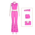 thumbnail image 2 of -Disfraz de película Barbiee para mujer, vestido de princesa, traje de Delancy Wen COS, uniforme escolar, faldas superiores, fiesta de Carnaval, 2 of 2