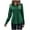 Green, variant on Ayolanni Long Sleeve Shirts Women Satin Green Solid Button-Up Shirts Girls'Tops, Tees & Blouses M