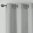 thumbnail image 3 of Madison Park Galen 2-PK 40x84" Basketweave Room Darkening Curtain Panel Pair in Grey, 3 of 8