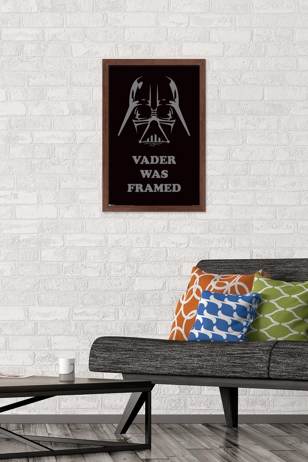 Star Wars: Saga - Vader Was Framed Wall Poster, 14.725" x 22.375", Framed