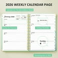 thumbnail image 2 of 2026 Planner(Jan-Dec.2026,6.3"x8.5"),Annual Weekly Monthly Planner with Calendar Tabs,Agenda Schedule Planner for Office,Home,Personal Supplies, 2 of 7