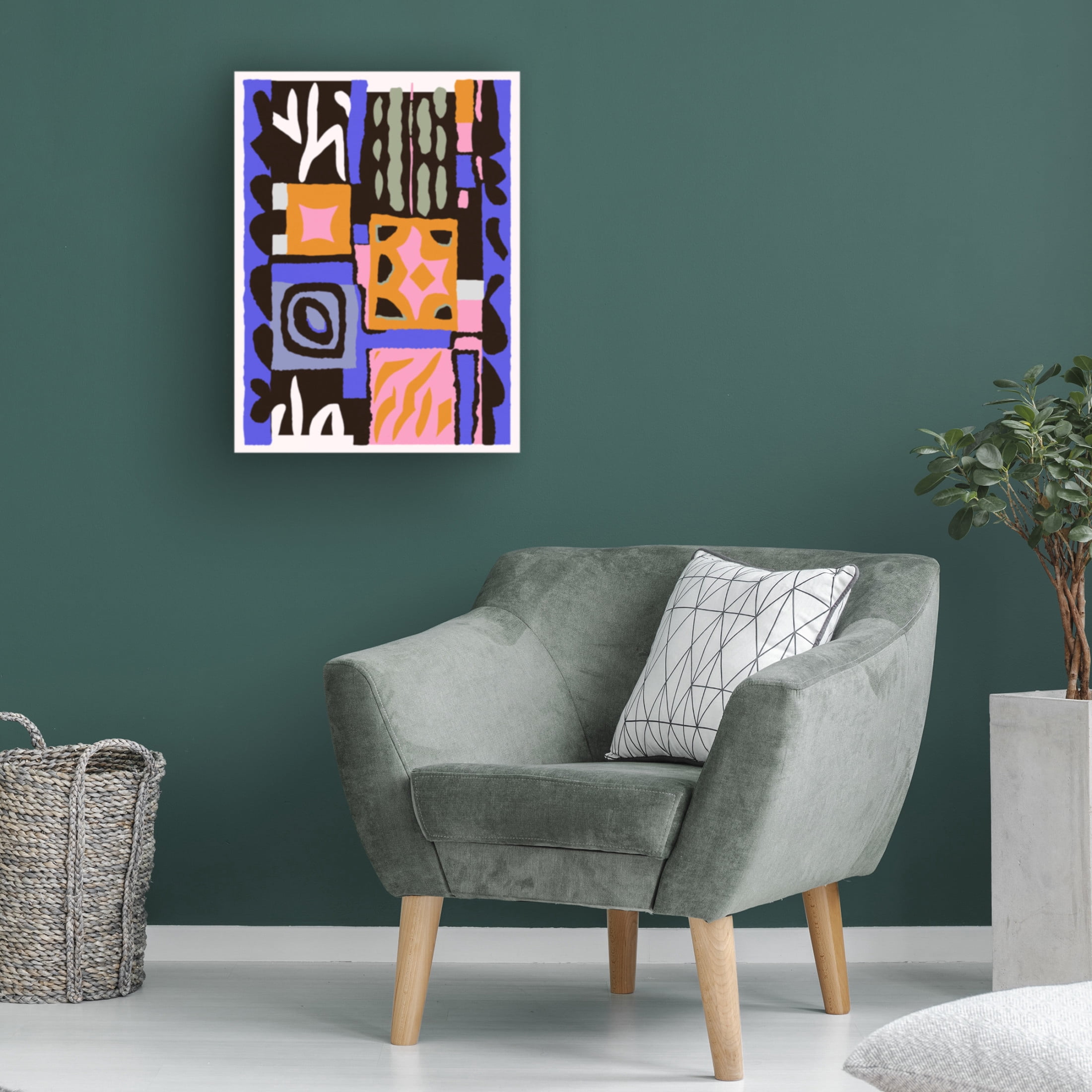 Trademark Fine Art Treechild Purple Peru Pattern Canvas Wall Art