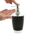 thumbnail image 3 of Unique Bargains 1 Set Elegant Soap Pump Dispenser Toothbrush Holder and Soap Dish Set for Bathroom for Laundry Rooms Black, 3 of 6