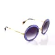 thumbnail image 4 of RARE New MIU MIU Transparent Violet Gold Round Womens Sunglasses SMU 50Q TIF-4W1, 4 of 6