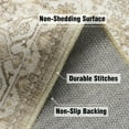 thumbnail image 4 of SIXHOME 4'x6' Area Rugs for Living Room Washable Rugs Ombre Vintage Floral Living Room Rug Aesthetic Carpet Soft Large Rugs for Bedroom Dining Room Office Retro Home Decor Taupe, 4 of 6