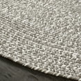 thumbnail image 4 of BNM Indoor/ Outdoor Multihued Rug, 4' Round, Slate- White, 4 of 6