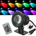 BFYSFBAIG Outdoor Pool LED Lights With Remote Control Black Finish And bfysfbaig-outdoor-pool-led-lights-with-remote-control-black-finish-and