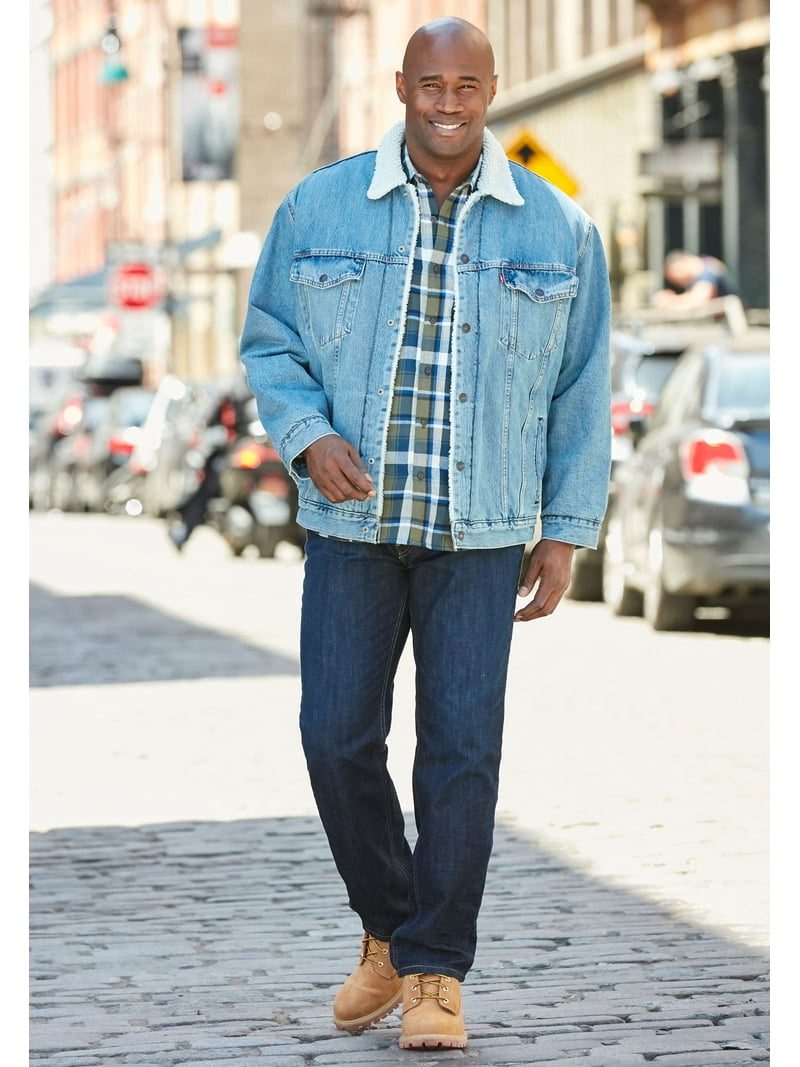 Blue Spring Levis Sherpa Herren Corduroy Jacket Outfit Grey Levis
