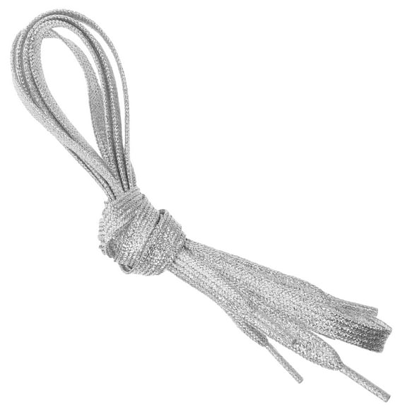 FOMIYES Shoe Strings Silver 1.1m Long Seasons 1 Pair