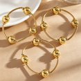 thumbnail image 4 of 3Pcs Women Bracelet Adjustable Opening Design Imitation Pearl Stacking Bracelet Anti-Fading Alloy Versatile Jewelry Gift, 4 of 8