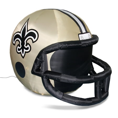 NFL New Orleans Saints Team Inflatable Lawn Helmet, Gold, One Size